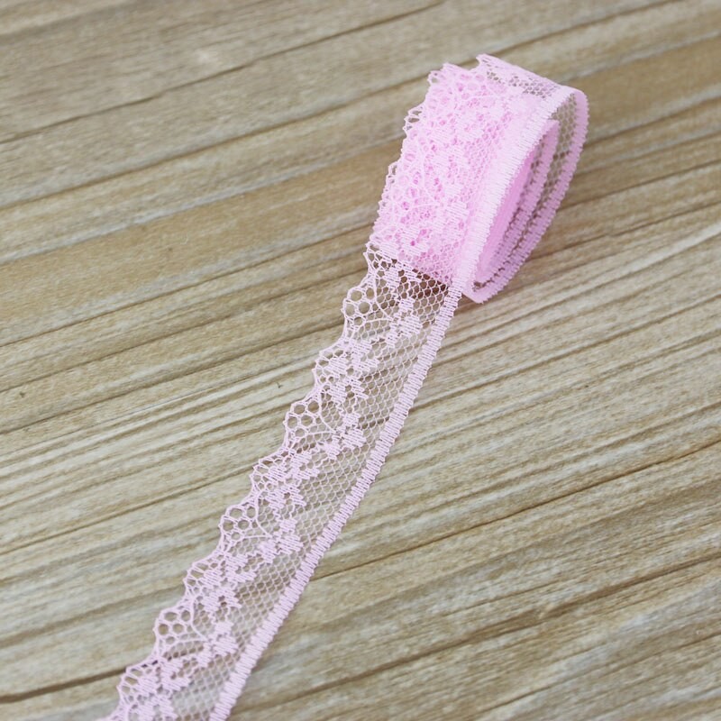 (10 Yards/roll) 20mm White And Black Lace Fabric Webbing Decoration Gift Packing Material Handmade DIY Laces