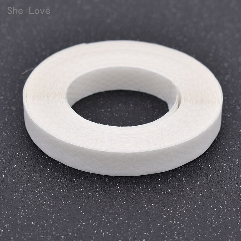 Chzimade 1Roll 10M Hot Melt Adhesive Mesh Tape Fastener For Clothes Double Sided Release Interlining Tape Diy Sewing Accessories