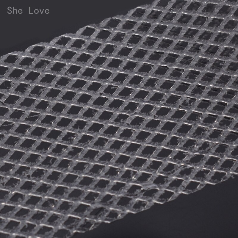 Chzimade 1Roll 10M Hot Melt Adhesive Mesh Tape Fastener For Clothes Double Sided Release Interlining Tape Diy Sewing Accessories