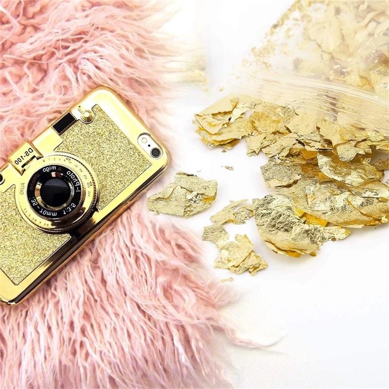 2g Imitation Gold Sliver Copper Foil Sequins Glitters Craft Leaf Flake Sheets Bulk Foil Paper For Gilding DIY Nail Art Decor