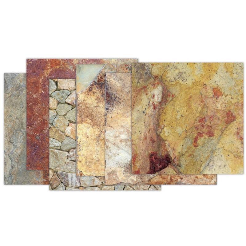 Stone Texture Printed Scrapbook Background Paper Pad Vintage Garbage Magazine Paper Bag Art Handicraft