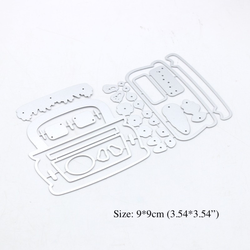 KSCRAFT Easter Bunny Truck Metal Cutting Dies Stencils for DIY Scrapbooking Decorative Embossing DIY Paper Cards