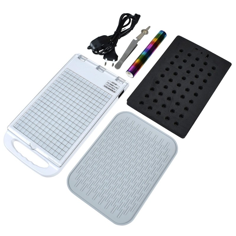 Chzimade Hot Stamping Foil Press Machine For Holographic Paper Leather Crafting Foil Roll Diy Embossing Scrapbooking Machine