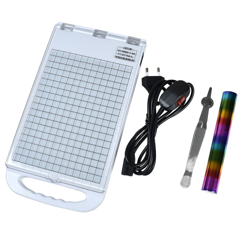 Chzimade Hot Stamping Foil Press Machine For Holographic Paper Leather Crafting Foil Roll Diy Embossing Scrapbooking Machine