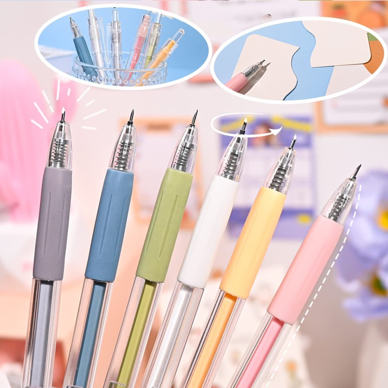 Student Utility Knife Pen Craft Cutting Tools,Creative Retractable Pen Knife,Precision Paper Cutter Pen For Office And Home Use