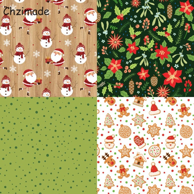 Chzimade 12 Sheets 6"X6" Christmas Printed Scrapbooking Paper Pad For Card Making DIY Background Paper Crafts