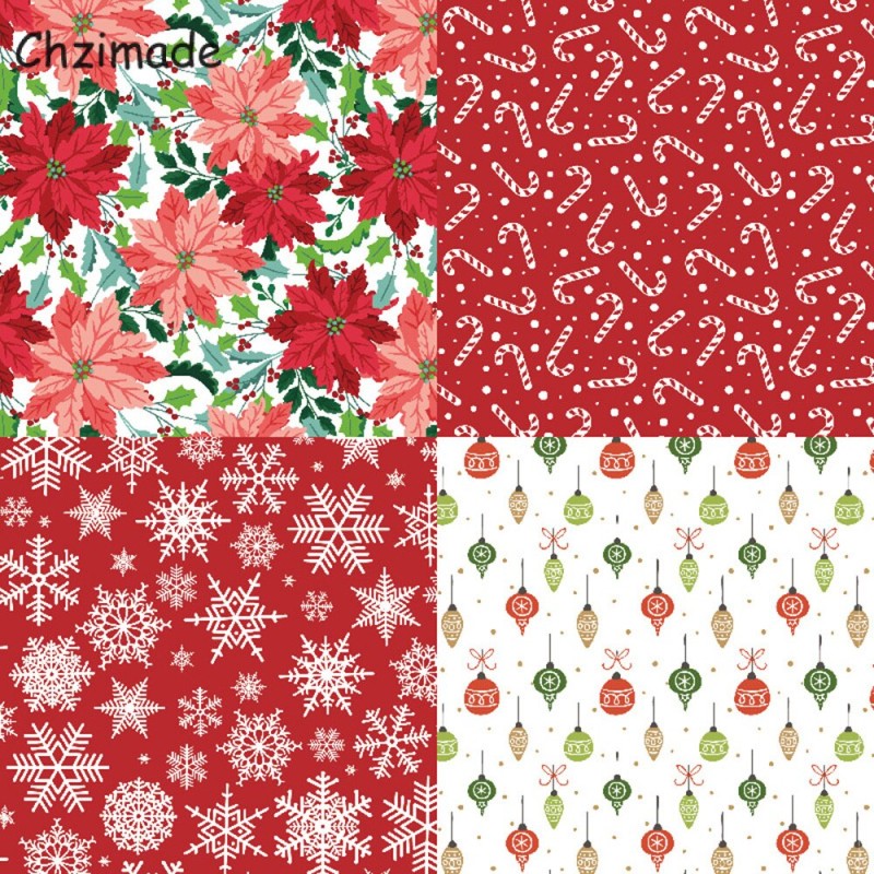 Chzimade 12 Sheets 6"X6" Christmas Printed Scrapbooking Paper Pad For Card Making DIY Background Paper Crafts