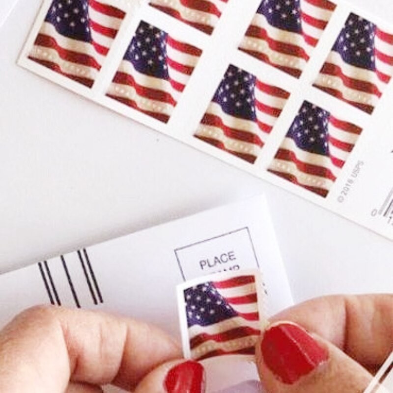 U.S.A-Flag 2022-Forever Stamp-1 roll of 100 sheets, office, home letters-Stamp-new