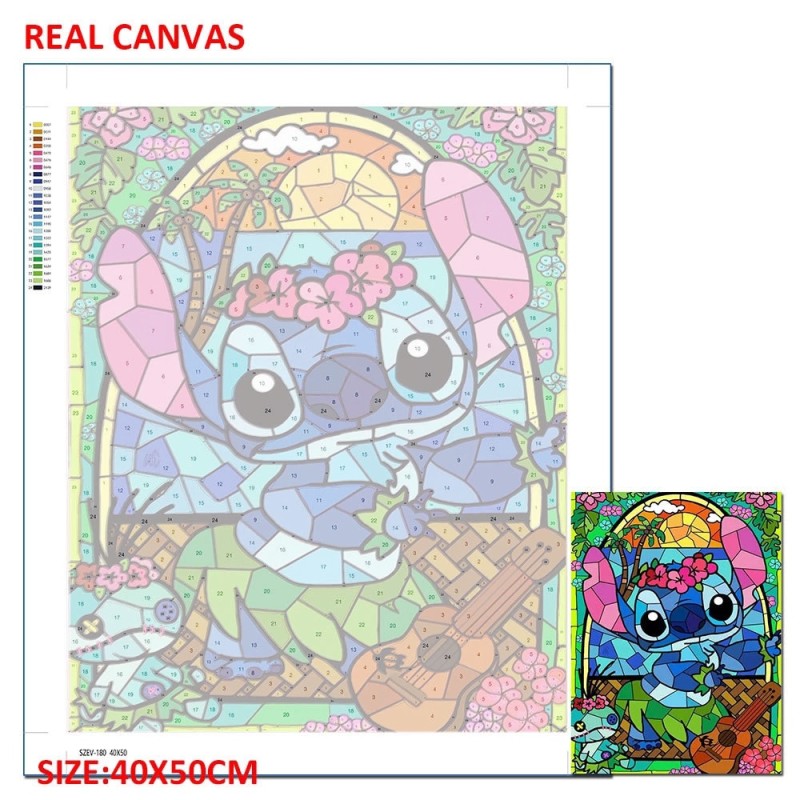 Disney Paint By Number Cat Drawing By Numbers Set Mickey Princess Cartoon With Frame Acrylic Adult Painting On Canvas Wall Decor