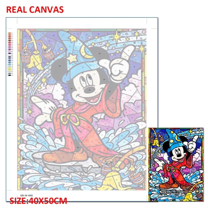 Disney Paint By Number Cat Drawing By Numbers Set Mickey Princess Cartoon With Frame Acrylic Adult Painting On Canvas Wall Decor
