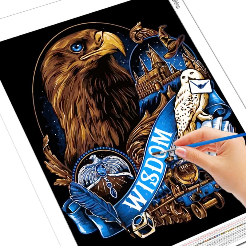 Disney Painting By Numbers Eagle Lion Paint Kit For Adults Alice Snake Animal On Canvas Oil Painting Character Handmade Gift