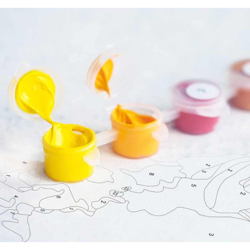 Little Angel DIY Painting By Numbers Complete Kit Oil Paints 50*70 Oil Painting Wall Decoration For Kids Handicraft For Drawing