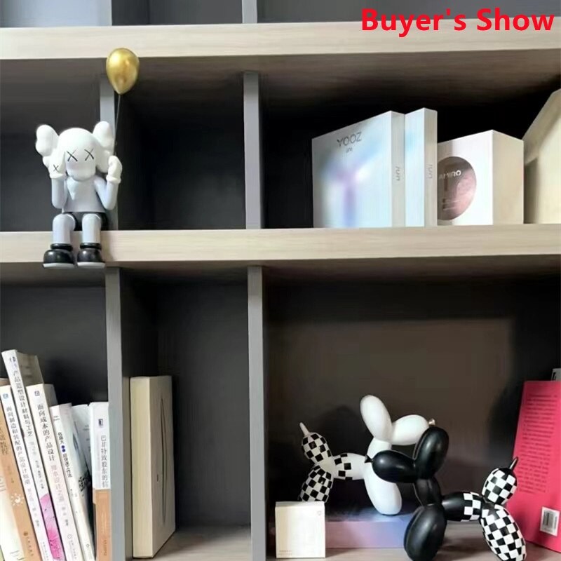 Nordic Creative Balloon Bear Office Desk Figurines Decoration Cartoon Home Decoration Home Accessories Arts and Crafts Supplies