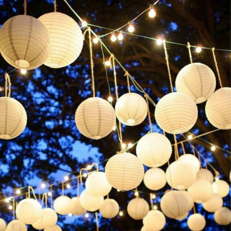 15cm Chinese Paper Lanterns for Wedding Event Party Decoration Holiday Supplies Paper Ball New Year Paper Lamp Hanging lantern