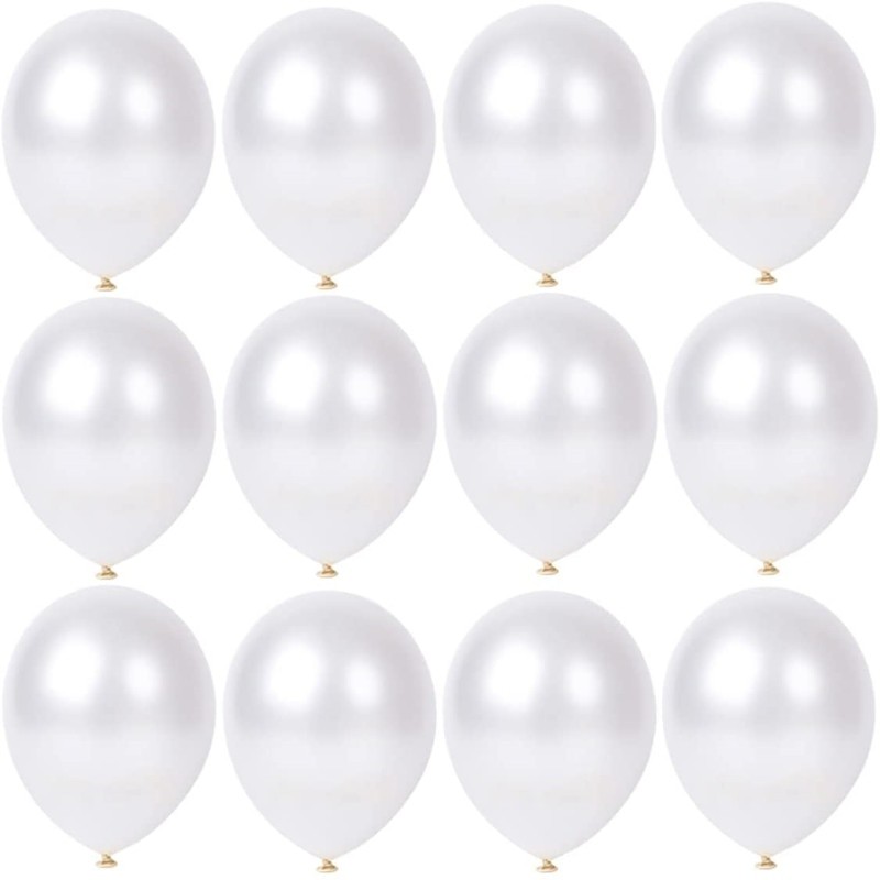 5/10/12inch Milk White Pearl Balloons Hawaiian Party Theme Suit Latex Baloon Garland Birthday Wedding Decoration Ballon Supplies