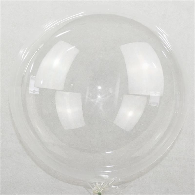 50PCS 11 inch Inflatable Bobo Balloon Transparent Globes Happy Birthday Bobo Bubble Balloons Wedding Birthday Party Decoration