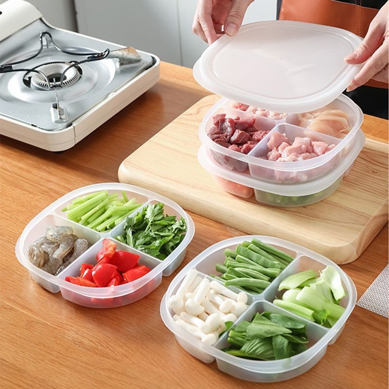 Special Storage Box for Meat Preservation in Refrigerator Food Grade Freezer Divided Box for Storage of Frozen Meat