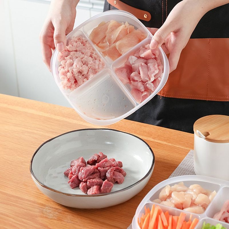 Special Storage Box for Meat Preservation in Refrigerator Food Grade Freezer Divided Box for Storage of Frozen Meat