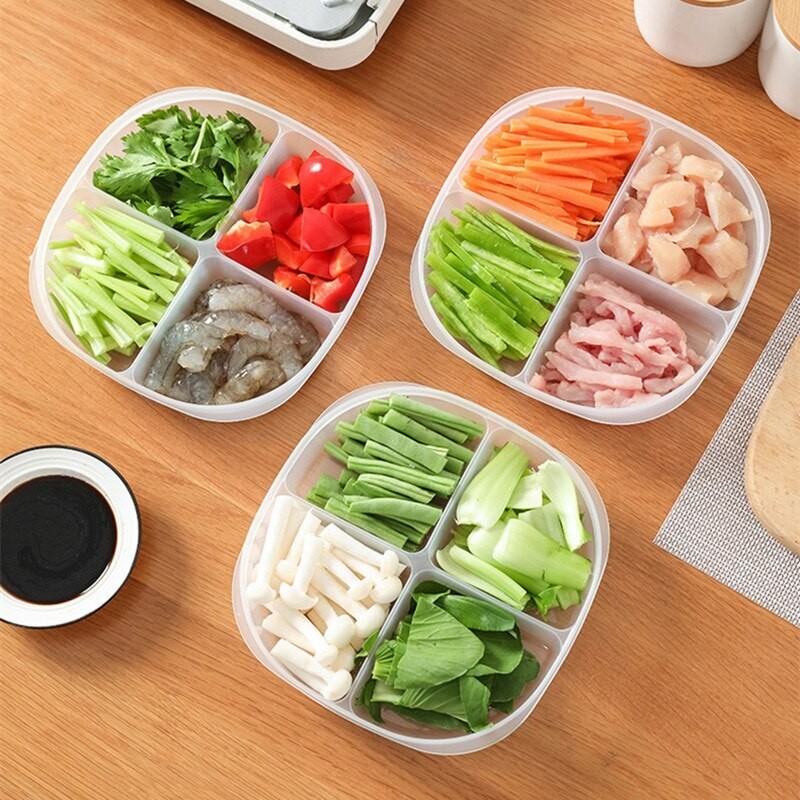 Special Storage Box for Meat Preservation in Refrigerator Food Grade Freezer Divided Box for Storage of Frozen Meat