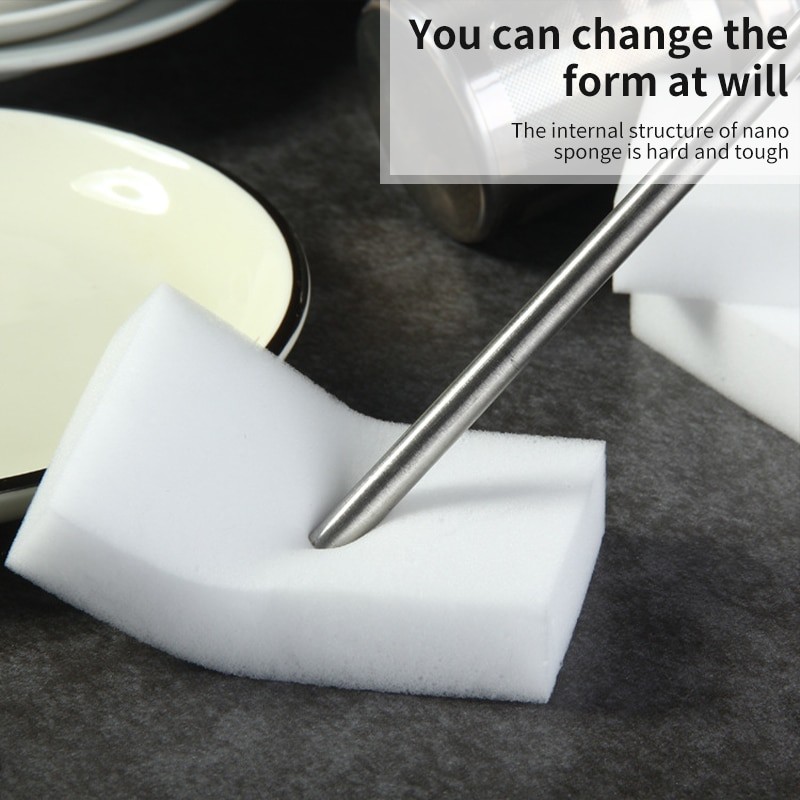 100 Pcs/lot Melamine Sponge White Magic Sponge Eraser For Kitchen Office Bathroom Melamine Cleaner Cleaning Sponge 100X60X10MM