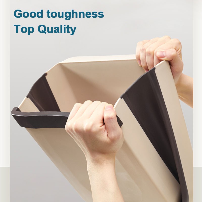Folding Trash Can For Kitchen And Car Wall Mounted Waste Bin Kitchen Cabinet Door Hanging Trash Bin