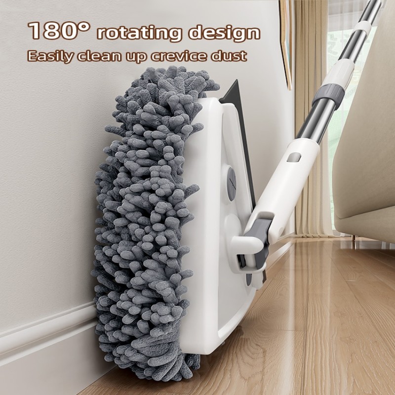 MOPALL Triangle Window Cleaning Mop Multifunctional Retractable Pole Glass Wiper Window Cleaner Wall and Window Cleaning Tool