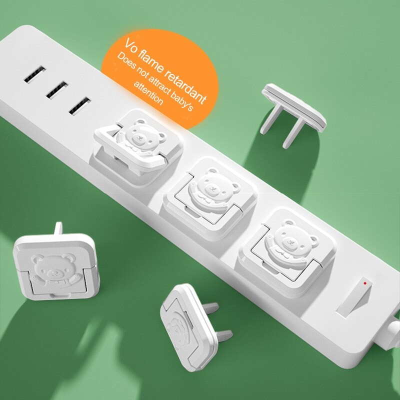 20 PCS Baby Safety Child Electric Socket Outlet Plug Kids Sockets Cover Plugs Protection Security Two Phase Safe Lock Cover