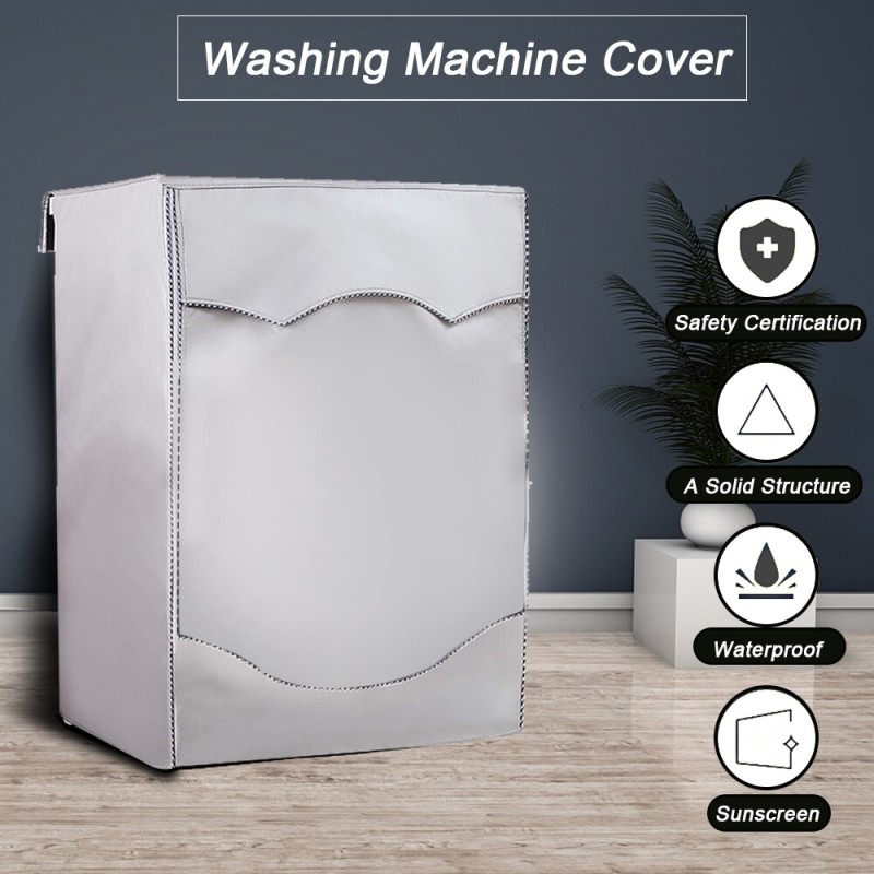 Washing machine cover Waterproof cover Silver coating Front-load washing machine cover Washing machine cover Dustproof