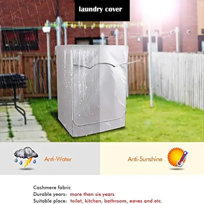 Washing machine cover Waterproof cover Silver coating Front-load washing machine cover Washing machine cover Dustproof