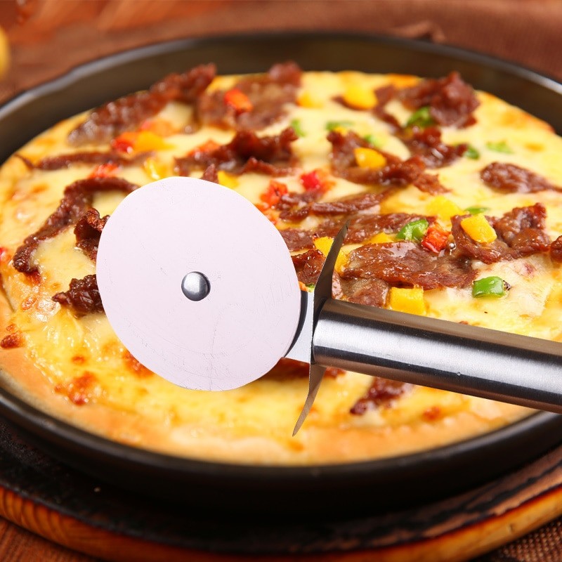 Stainless Steel Pizza Single Wheel Cut Tools Diameter 6.5CM Household Pizza Knife Cake Tools Wheel Use For Waffle Cookies