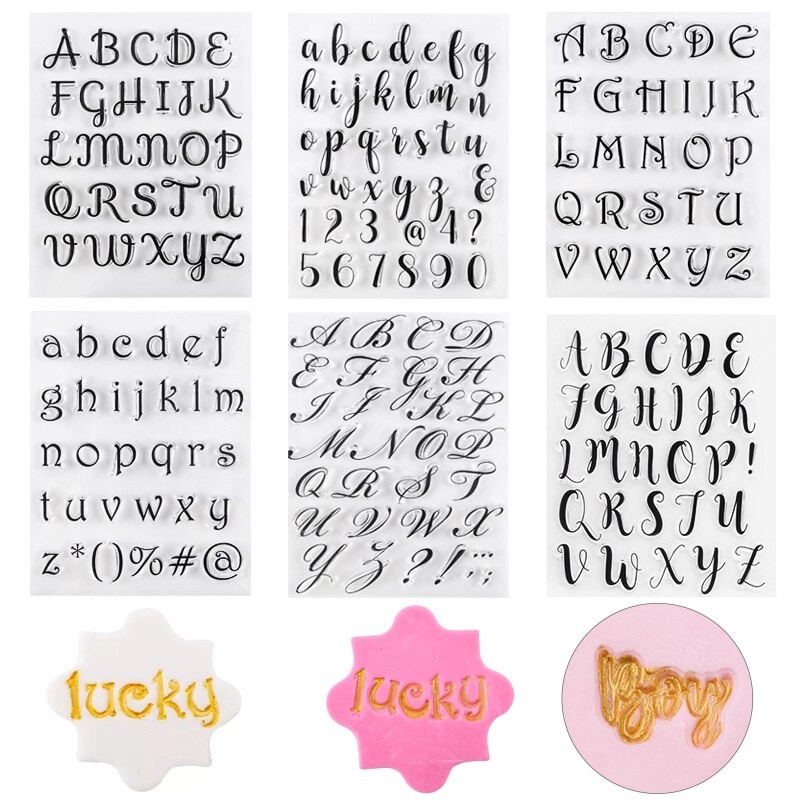 Stamps for Cookies Alphabet Letters Cake Sweet Letters Stamp Decorating Tools Fondant Embossing DIY Cutter Pastry Accessories