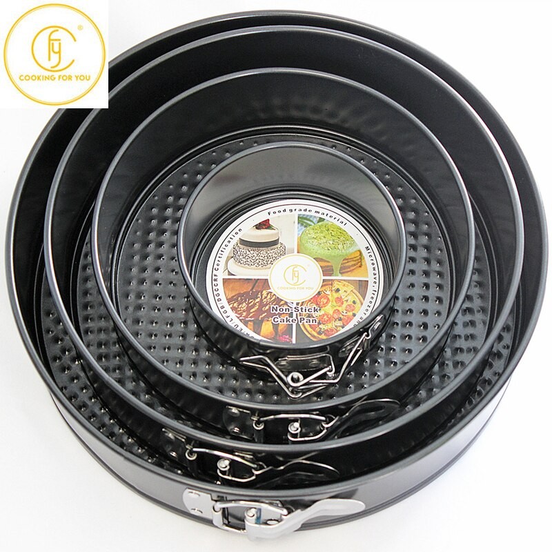 4/7/9/10 Inch Removable Bottom Non-Stick Metal Bake Mould Cake Pan with Lock Divice Bakeware Cake Molds Baking Accessories