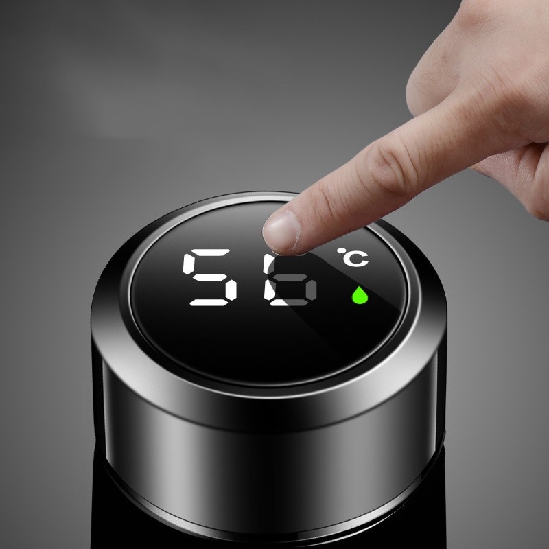 Intelligent Digital Display Vacuum Cup Water Cup Touch Display Temperature 304 Stainless Steel Creative Business Gift