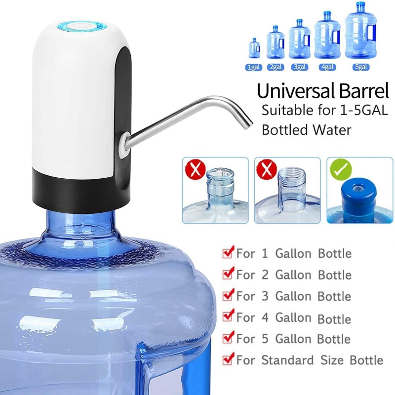 Water Bottle Pump USB Charging  Auto Switch Drinking Dispenser Charging Water Pump One Click Auto Switch Drink Pump Dispenser