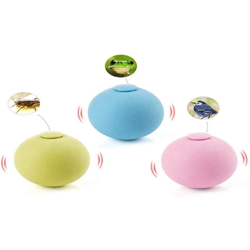 Cat Squeaky Ball ToyÃ¯Â¼Å’Simulation of Automatic Smart Animal Sound Interactive Gravity Ball, Catnip Toys for Kitten Kitty Playing