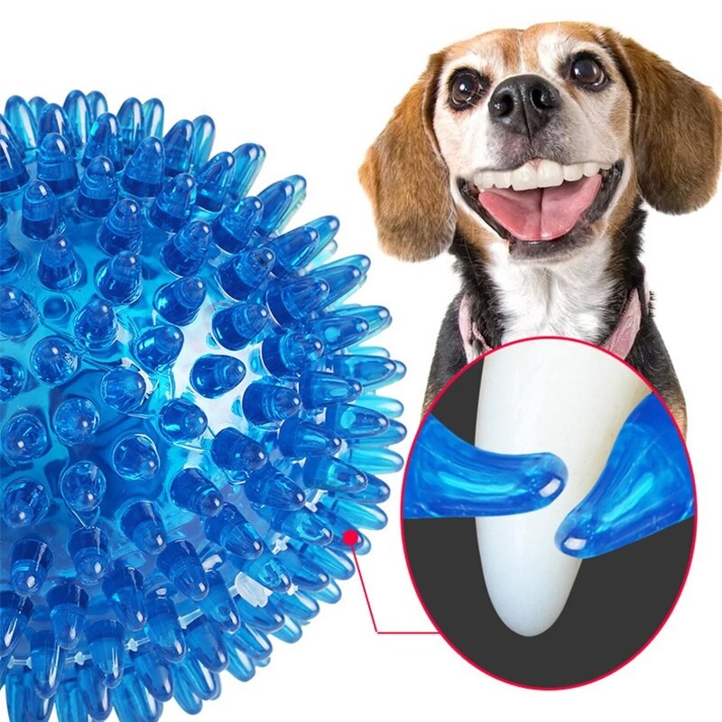 Small Dog Pets Toy Molar Cleaning Tooth TPR Bite-Resistant Hedgehog Ball Puppy Interactive Play Toys Pet Supplies Pet Dog Toys