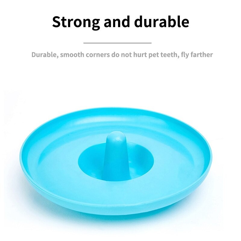 EBES Pet Flying Discs 19cm Plastic Resistant Bite Floating Toy Flying Saucer Dog Cat Toy Chew Puppy Training Interactive Toy