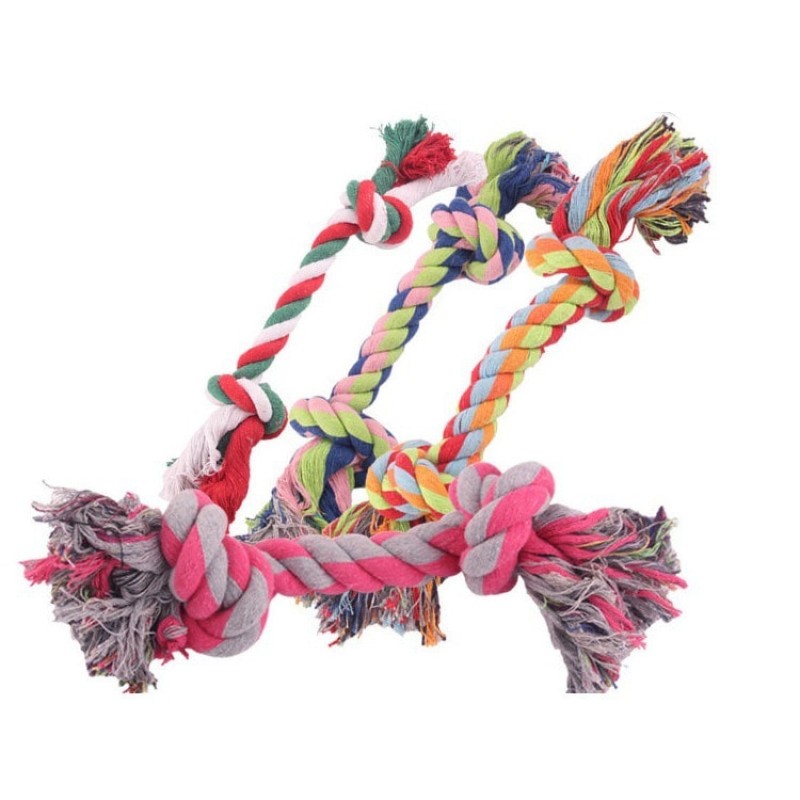 1pcs Dog Toy Pet Molar Bite-Resistant Rope Knot Small Medium Large Dog Puppy Dog Relieving Stuffy Toy Pet