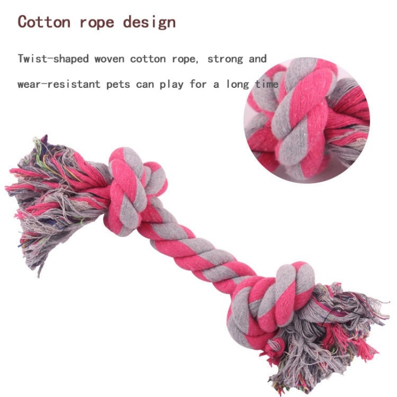 1pcs Dog Toy Pet Molar Bite-Resistant Rope Knot Small Medium Large Dog Puppy Dog Relieving Stuffy Toy Pet