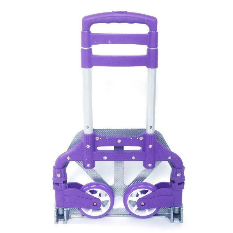 170lbs Luggage Cart Folding Dolly Collapsible Trolley Push Hand Truck Shopping