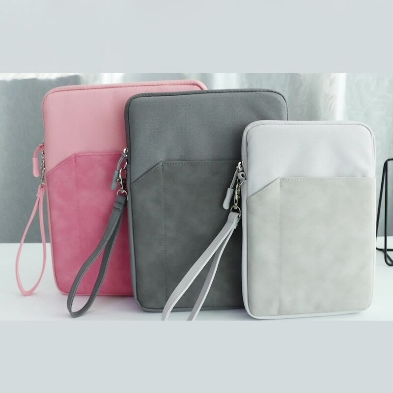 9.7-10.8" And 7.9-8" Universal Tablet Case Solid Color Waterproof Polyester Tablet Case Casual Bag 3 Colors