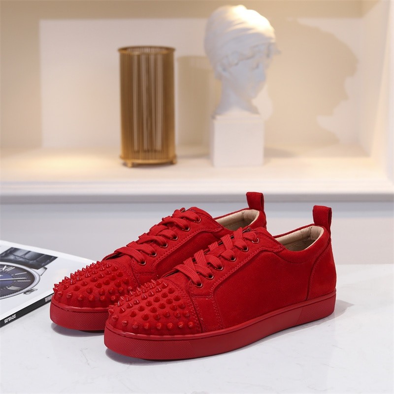 Luxury Designer Breathable Multiple Models Red Sole Rivets Shoes For Men Low Top Flats Loafers Women Casual Board Brand Sneakers