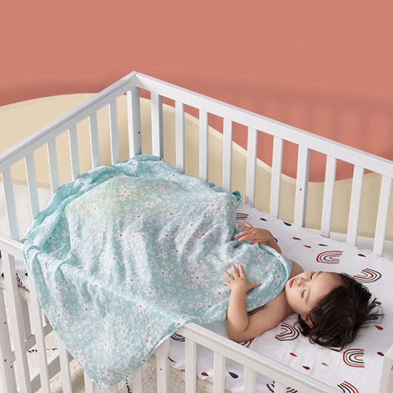 Kangobaby 100% Cotton 4PCS Gift Set #My Soft Life# Hot Sale All Season Popular Design Muslin Swaddle Blanket