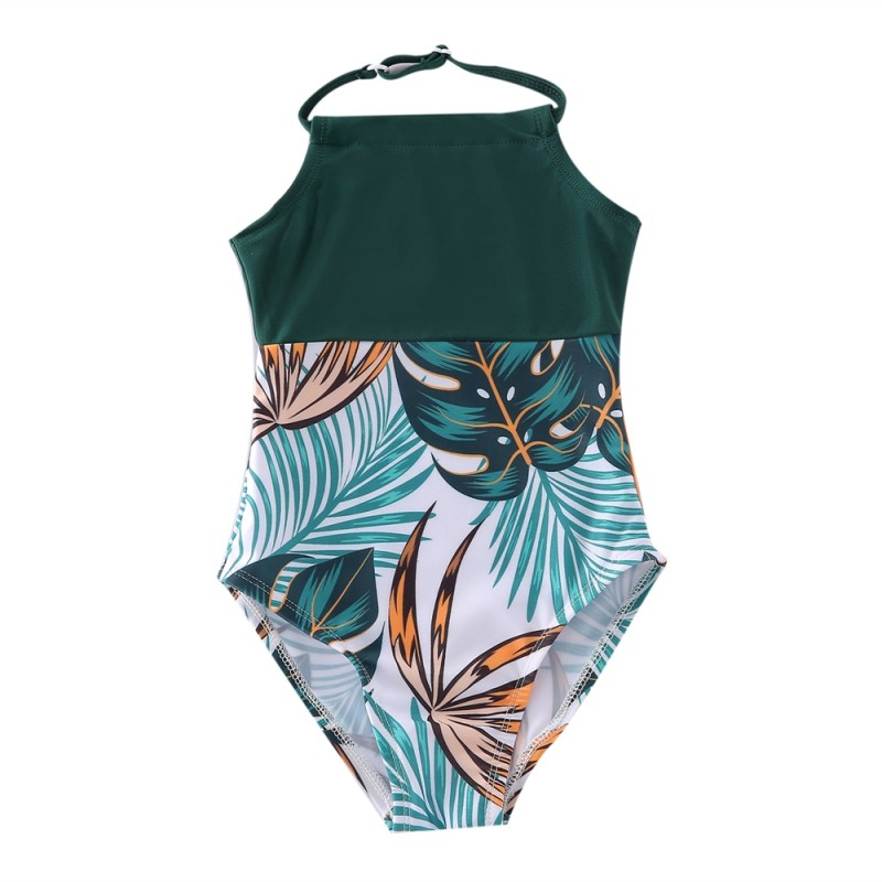 NEW Summer Famliy Swimsuits Mom Dad and Children Family Matching Swimwear Family Look Mommy and Me One-Piece Swimsuit