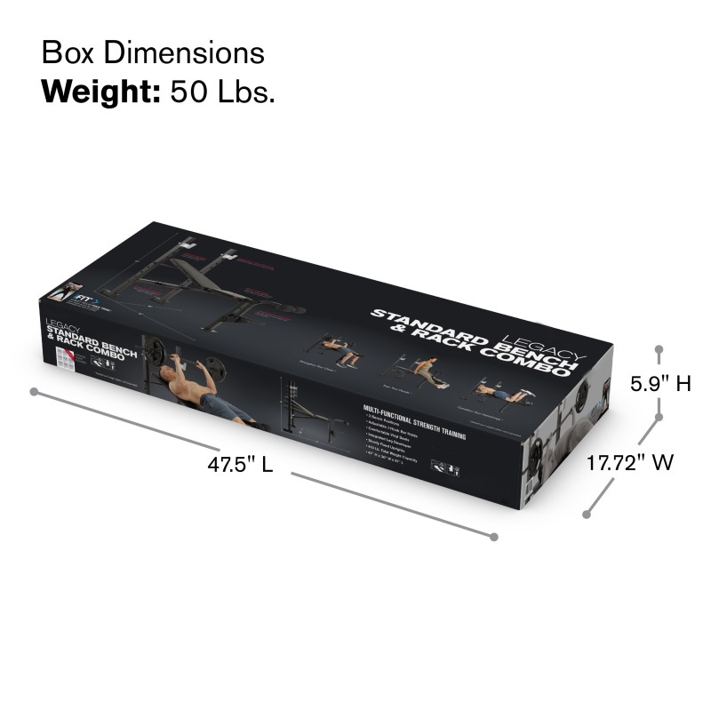 Adjustable Multifunctional Standard Weight Benches With Barbell Rack, 410 Lb. Total Weight Capacity, For Home Fitness Exercise