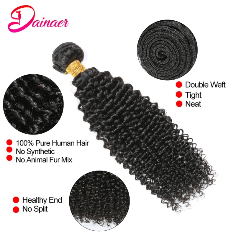 Indian Afro Kinky Curly Bundles 1/3/4pcs Human Hair Bundles Natural Color 8-30 Inch Virgin Hair Extension tissage cheveux humain