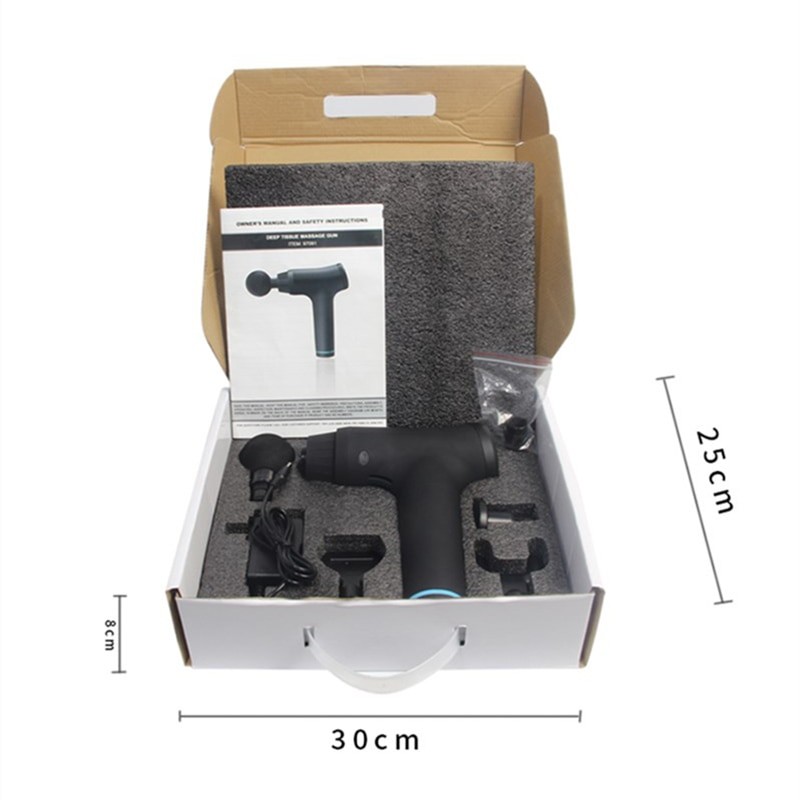 Deep Muscle Massage Gun Pistol Massager Electric Shock Fitness Pistols Muscles Mini Massaging Device Machine Relaxation Beauty