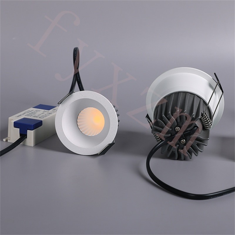 Dimmable Recessed Anti Glare COB LED Downlights 5W/7W/9W/10W LED Ceiling Spot Lights AC85~265V Background Lamps Indoor Lighting