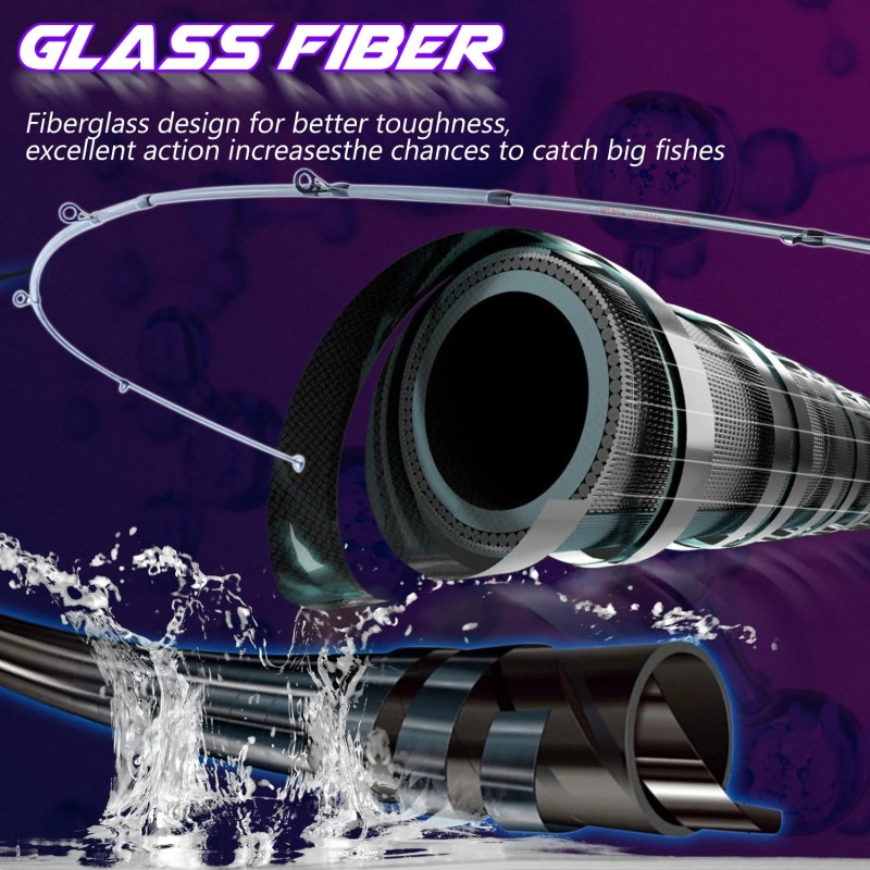 Sougayilang Fishing Rod Combo 1.7m Carbon Fiber Spinning Rod And Casting Reel With Free Pe Line As Gift Max Drag 8kg For Bass - Rod Combo - AliExpress