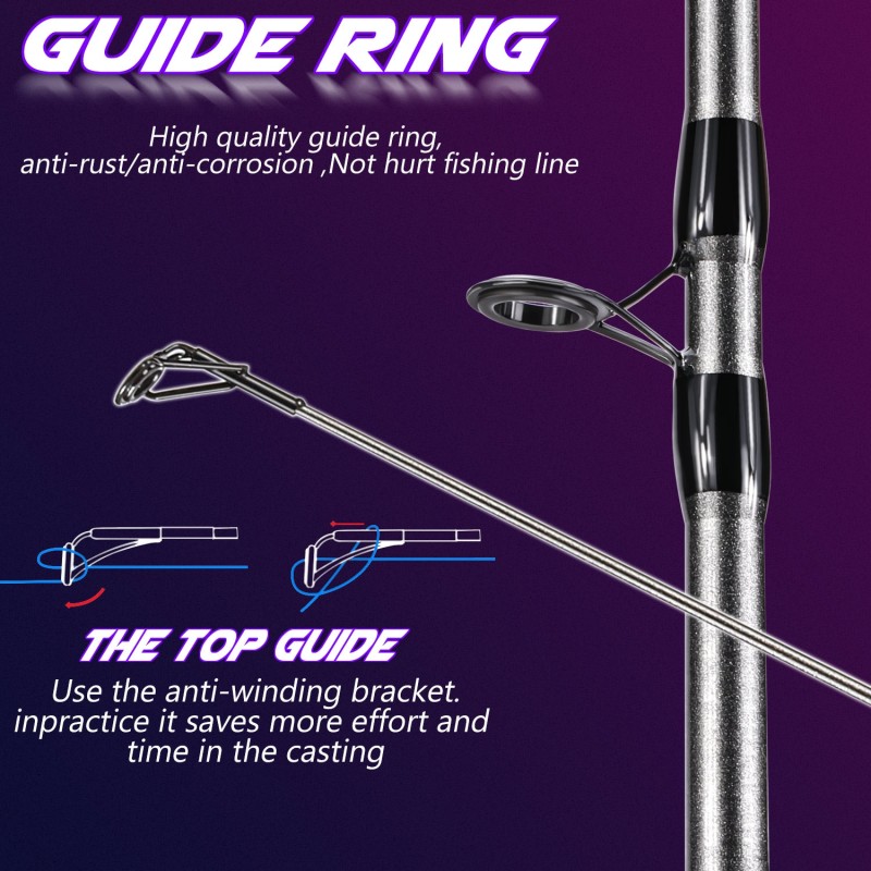 Sougayilang Fishing Rod Combo 1.7m Carbon Fiber Spinning Rod And Casting Reel With Free Pe Line As Gift Max Drag 8kg For Bass - Rod Combo - AliExpress